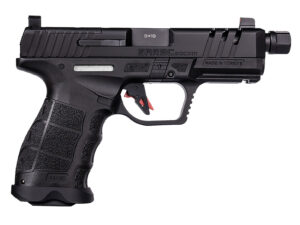 SAR USA SAR9CSOCOMBL SAR9 C  Compact Frame 9mm Luger 21+1 4" Black Steel Barrel, Black Steel Optic Ready/Ported/Serrated Slide, Black Polymer Frame w/Picatinny Rail, Interchangeable Backstrap Grip