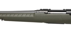Savage Arms 32130 Axis 2 Compact 7mm-08 Rem 4+1 20" Matte Black Heavy Sporter Barrel, Matte Black Drilled & Tapped Carbon Steel Receiver, Fixed OD Green Synthetic Stock, Left Hand