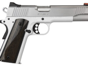 Kimber Mfg, Inc 3700593 LW Arctic 45 ACP 8+1 5" Stainless Match Grade Barrel, Silver Serrated Stainless Steel Slide, Silver Aluminum Frame w/Beavertail, Black/Gray Laminate Grip