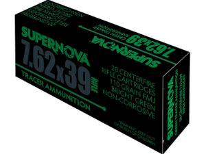 Supernova PMSN762G Green Tracer  7.62mm 110 gr Full Metal Jacket 20 Per Box/ 50 Cs