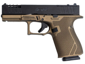 Great Lakes Firearms GL19BRZ Striker  Compact Frame 9mm Luger 15+1 4" Black Nitride Steel Barrel, Black Cerakote Serrated w/Slide Cuts Steel Slide, Bronze Cerakote Polymer Frame & Grip, Ambidextrous