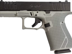 Great Lakes Firearms GL19SRK Striker  9mm 15+1 4" Front/Rear Serrations Cerakote Bull Shark Gray