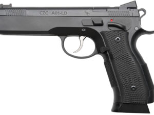 Cz Custom Shop 96336 A01-LD  9mm Luger 19+1 5" Match Grade Bull Barrel, Black Optic Cut/Serrated Steel Slide, Black Polycoat Steel Frame w/Beavertail, Black G10 Grip, Long Dustcover