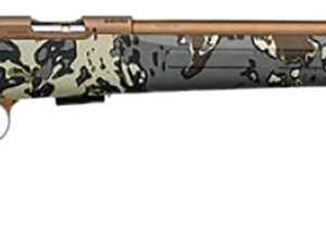 CZ-USA 02322 CZ 457 American Hunter 22 LR 5+1 20" Bronze Cerakote Steel Barrel, Bronze Cerakote Drilled & Tapped Steel Receiver, Veil Camo Fixed Synthetic Stock