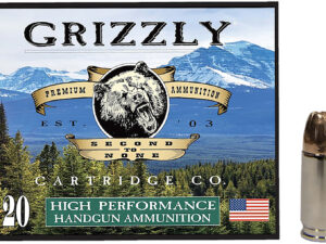 Grizzly Ammo GC9+P+CM109mm+P Luger 124gr Jacketed Hollow Point 20 Per Box/10 Case