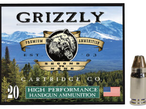 Grizzly Ammo GC357S2   357Sig 90gr Jacketed Hollow Point 20 Per Box/10 Case