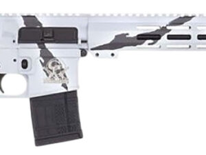 Great Lakes Firearms GL15223PSNO AR-15  223 Wylde 30+1 16" Black Nitride Threaded Barrel, Pursuit Snow Cerakote Aluminum Receiver w/Picatinny Rail, M-LOK Handguard, Black Polymer Stock, Mil-Spec Grip