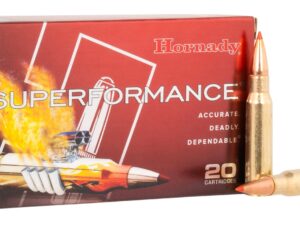 Hornady 80772 Superformance  308Win 180gr Super Shock Tip 20 Per Box/10 Case