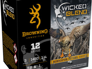 Browning Ammo B193431230 Wicked Blend  12Gauge 3" 1 1/4oz BB/1BI Shot 25 Per Box/10 Case