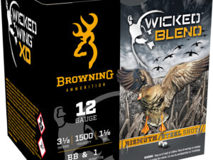 Browning Ammo B193431240 Wicked Blend  12Gauge 3.50" 1 1/2oz BB/1BI Shot 25 Per Box/10 Case