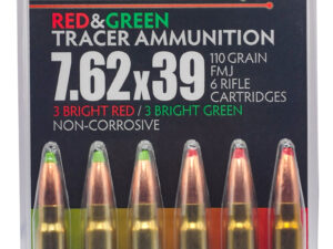 Supernova PMSN762MP Green/Red Tracer  7.62x39mm 110gr Full Metal Jacket 6 Per Box/60 Case
