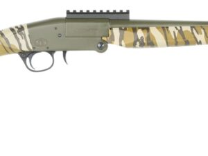 Charles Daly 930426 101  Compact 20 Gauge Break Open 3" 1rd Black Steel Single Shot Barrel & Receiver w/Picatinny Rail, Fixed Mossy Oak Bottomland Synthetic Stock, Beretta Benelli Mobil Choke System