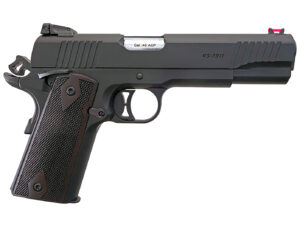 T R Imports 191145BLACK 1911 45 ACP 7+1 Overall Black, Black Polymer Grip