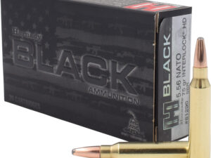 Hornady 81296 Black  5.56x45mmNATO 75gr InterLock Heavy Duty 20 Per Box/10 Case