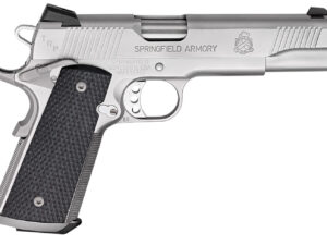 Springfield Armory PC9107LCA18 1911 TRP *CA Compliant 45 ACP 7+1, 5" Match Grade Steel Steel Barrel, Serrated Slide & Frame w/Beavertail, Black G10 Grip