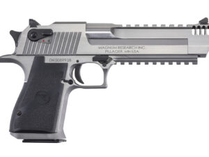 Magnum Research DE44SRMB Desert Eagle Mark XIX 44 Rem Mag 6" with Muzzle Brake 7+1 Overall Stainless Steel Black Polymer Grip