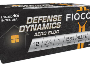 Fiocchi 12SLUG Defense Dynamics Aero 12Gauge 2.75" 1oz RifledSlug Shot 10 Per Box/25 Case