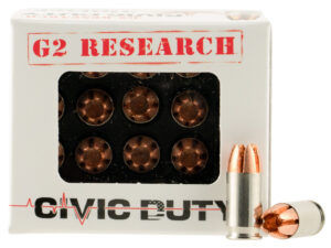 G2 Research G00621 Civic Duty  380ACP 64gr Copper Expansion Projectile 20 Per Box/25 Case