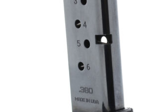 DuraMag 6X38141205RCPD Replacement  Black Detachable 6rd 380 ACP for Ruger LCP/LCP II