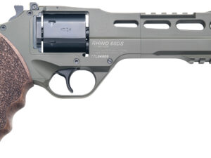 Chiappa Firearms CF340282 Rhino 60SAR SAO 357 Mag 6rd 6" Blued Cylinder OD Green Steel Barrel OD Green Cerakote Aluminum Frame with Walnut Grip