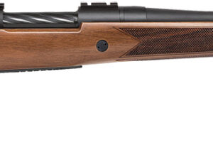 Mossberg 27876 Patriot  Full Size 25-06 Rem 5+1 22"Matte Blued Fluted Barrel, Drilled & Tapped Matte Blued Stainless Steel Receiver, Walnut Fixed Stock, Right Hand