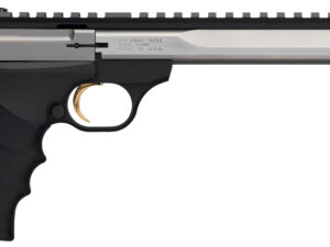 Browning 051508490 Buck Mark Contour 22 LR 10+1 7.25" Contoured Barrel, Matte Stainless Serrated Steel Optic Ready Slide, Matte Black Aluminum Frame, Finger Grooved Black Ultragrip RX Grip