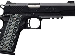 Browning 051820490 1911-22 Black Label SR Full Size 22 LR 10+1, 4.88" Stainless Steel Threaded Barrel, Matte Black Serrated Slide & Polymer Frame w/Beavertail & Picatinny Rail