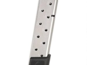 Chip McCormick Full-Size 1911 Railed Power Mag (RPM) Handgun Magazine Stainless .45 ACP 10/rd