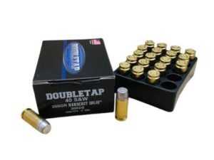 Double Tap Hardcast Solid Handgun Ammunition .40 S&W 200gr HC 1050 fps 20/ct