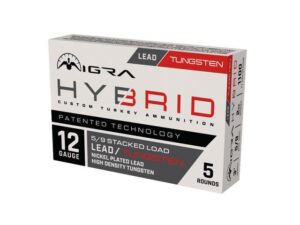Migra Hybrid Turkey HD Tungsten/Nickel Plated Lead Stack Shotshells 12ga 3" 2oz 1100 fps #5 & #9 5/ct