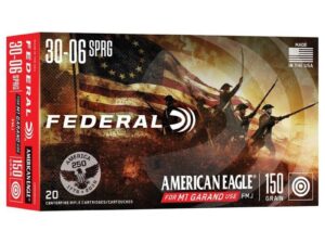 Federal American Eagle 250th Rifle Ammunition .30-06 Sprg 150gr FMJ  2740 fps 20/ct