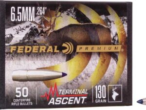 Federal Terminal Ascent Component Bullet - .264 130 Grain PT 50/ct