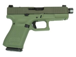 Glock V-Series Model 19 OD Green Cerakote Handgun 9mm Luger 15rd Magazines (3) 4.6" Threaded Barrel Austria Made