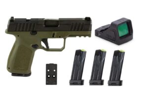 Rost Martin RM1C Handgun Bundle 9mm Luger 10rd (4) Magazines 4" Barrel OD Green Viridian Red Dot Pistol Case