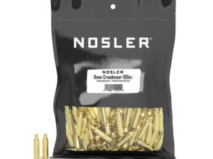 Nosler Unprimed Unprepped Brass Rifle Cartridge Cases 6mm Creedmoor 100/ct (BULK)
