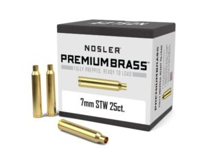 Nosler Unprimed Brass Rifle Cartridge Cases 7mm STW 25/ct