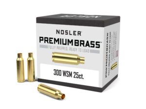 Nosler Unprimed Brass Rifle Cartridge Cases .300 WSM 25/ct