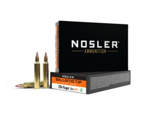 Nosler Lead Free Ballistic Tip Varmint Rifle Ammunition .204 Ruger 32gr PT 3975 fps 20/ct