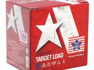 Star and Stripes Target Load Shotshells 20ga 2-3/4" 7/8oz #8 1200 fps 25/ct