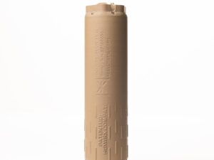 Huxwrx Flow 9K TI Suppressor 9mm Luger 1/2x28 Thread FDE
