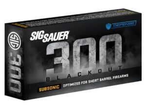 Sig Sauer Subsonic Max Expansion Rifle Ammunition .300 AAC Blackout 194 gr 1000 fps 20/ct