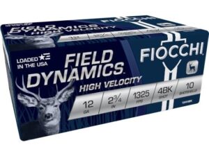 Fiocchi Nickel-Plated Buckshot 12 ga 2 3/4" MAX 27 plts #4B 1325 fps - 10/box