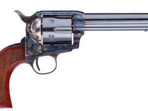 Taylors & Company 555138 1873 Cattleman Gunfighter 357 Mag Caliber with 5.50" Blued Finish Barrel, 6rd Capacity Blued Finish Cylinder, Color Case Hardened Finish Steel Frame & Walnut Army Size Grip