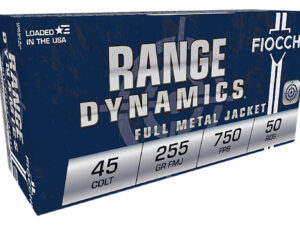 Fiocchi 45LCCMJ Range Dynamics  45Colt 225gr Complete Metal Jacket 50 Per Box/10 Case