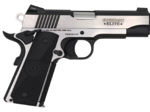 Colt Mfg O4080CE Combat Elite Commander 45 ACP 8+1 4.25" Stainless Steel Barrel, Two-Tone Serrated Stainless Steel Slide & Frame w/Beavertail, Black Scalloped G10 Grip, Ambidextrous