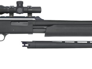 Mossberg 54047 500 Field/Deer Pump 20 Gauge 5+1 3" 26" Vent Rib/24" Slugster Barrels, Matte Blued Metal Finish, Synthetic Dual Comb Stock, Includes Accu-Set Chokes & Dead Ringer 2.5x20mm Scope