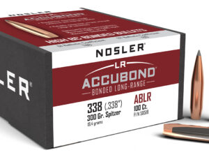 Nosler 58518 AccuBond Long Range 338Cal 300gr Spitzer Point 100/Box