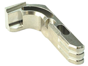 Cross Armory CRGMCSV Mag Catch  Extended Glock Gen1-3/P80 Silver Anodized Aluminum