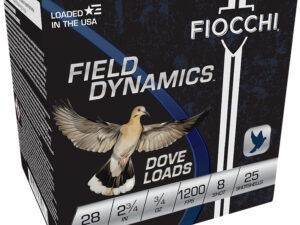 Fiocchi 28GT8 Field Dynamics Dove & Quail 28Gauge 2.75" 3/4oz 8Shot 25 Per Box/10 Case