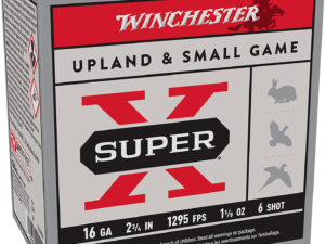 Winchester Ammo X16H6 Super X Heavy Game Load 16Gauge 2.75" 1 1/8oz 6Shot 25 Per Box/10 Case